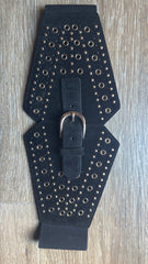 Cinturón Fajín Tachuelas Doradas