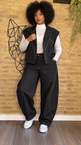 Conjunto Pespunte Negro