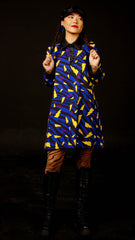 Vestido Rayos Azul S