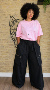 Pantalón Solapa Negro