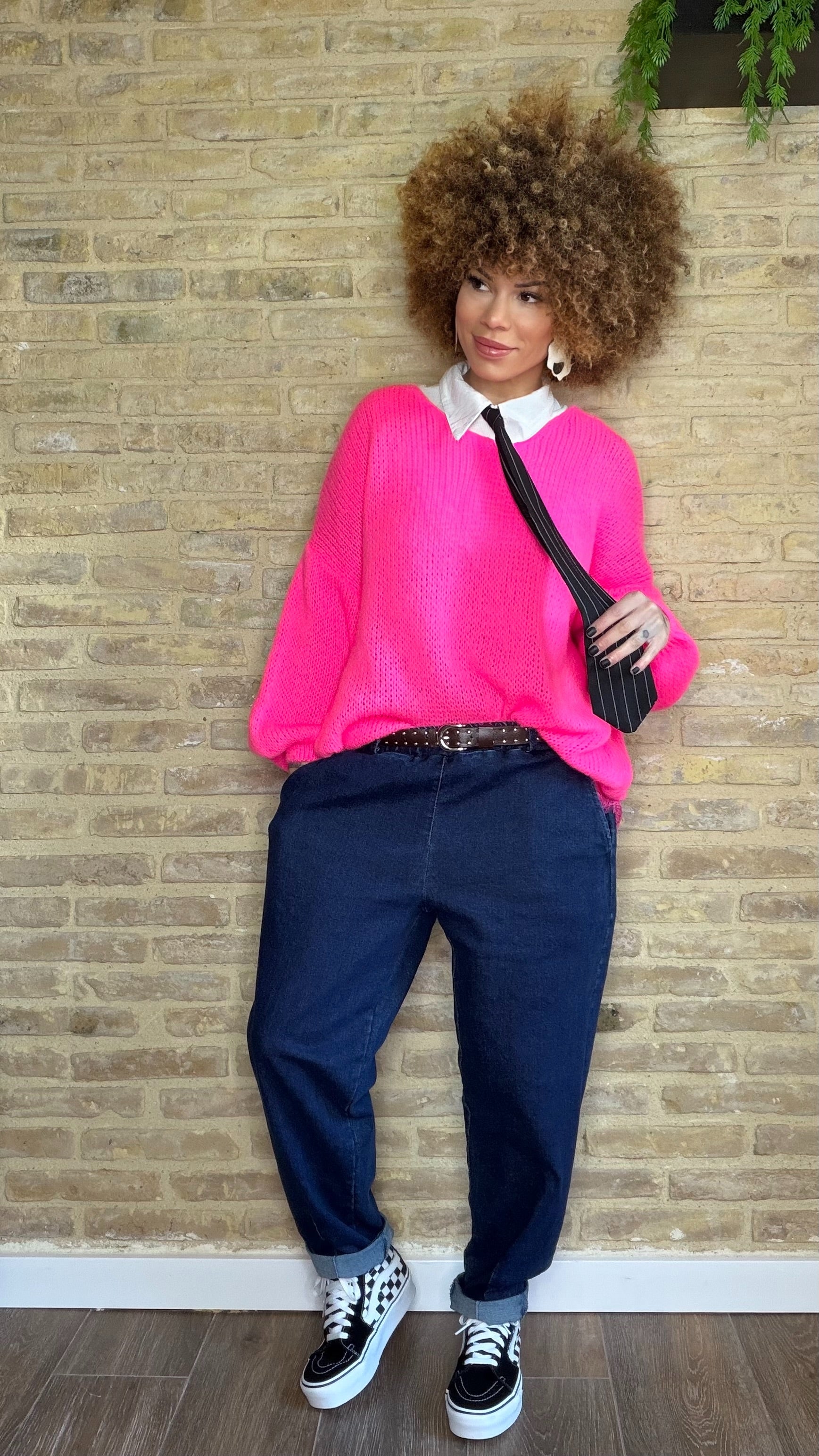 Pantalón Vaquero Balloon Cinturón