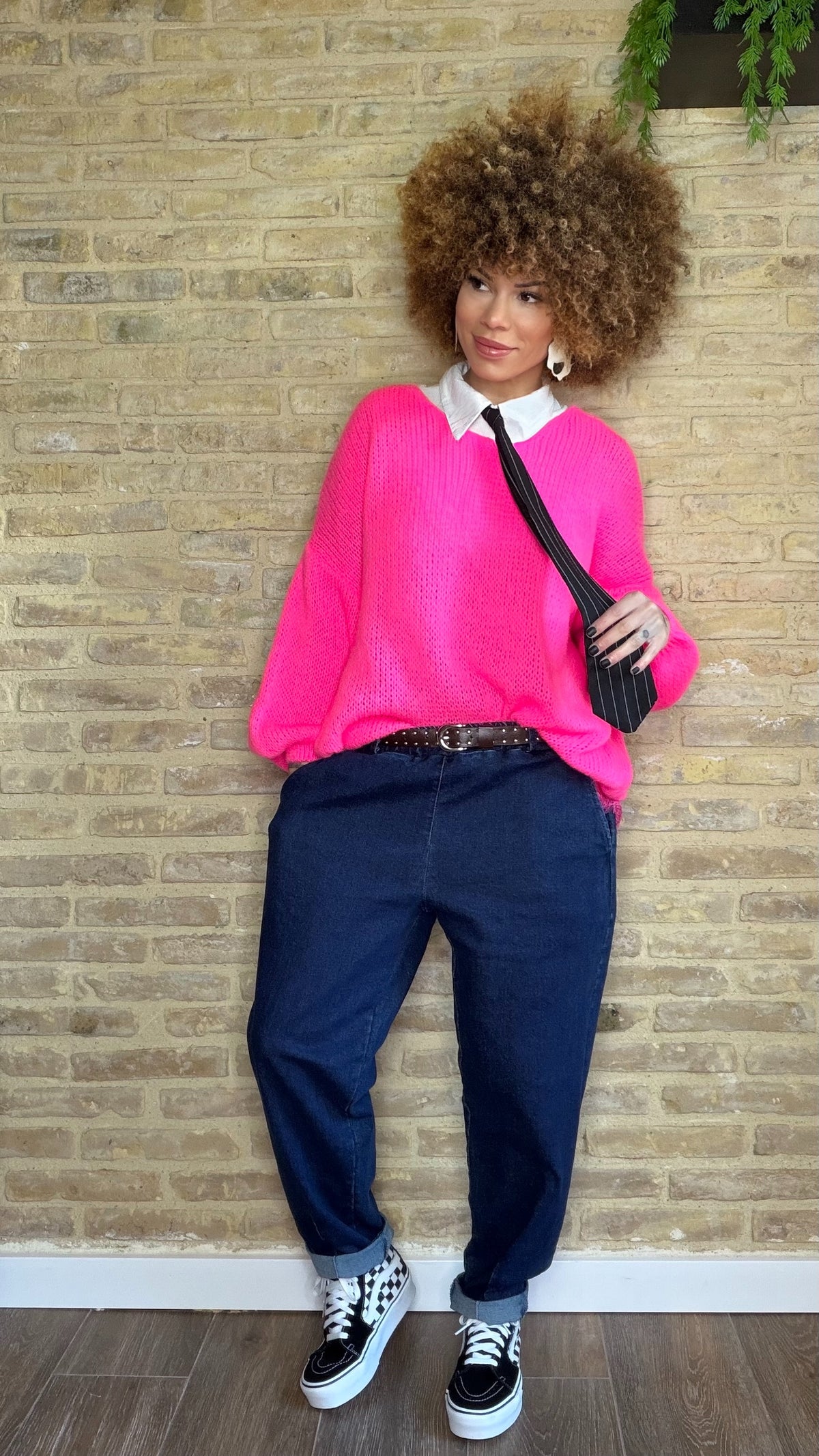 Pantalón Vaquero Balloon Cinturón