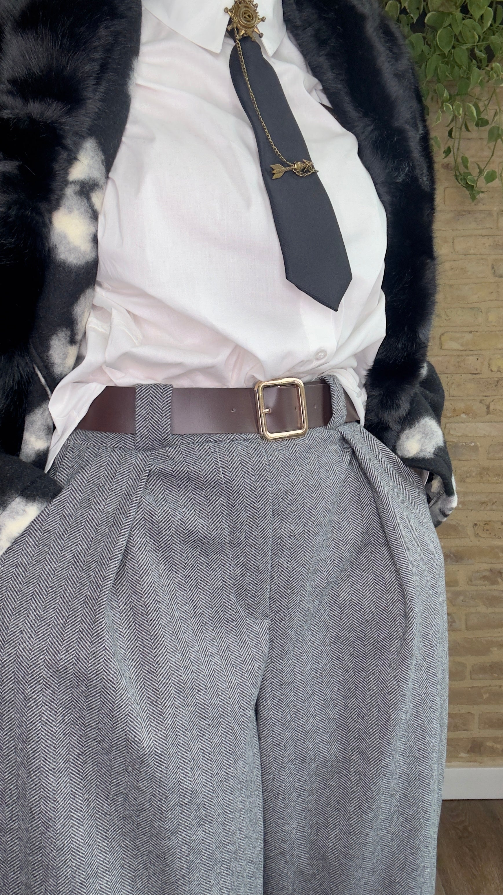 Pantalón Franela Gris