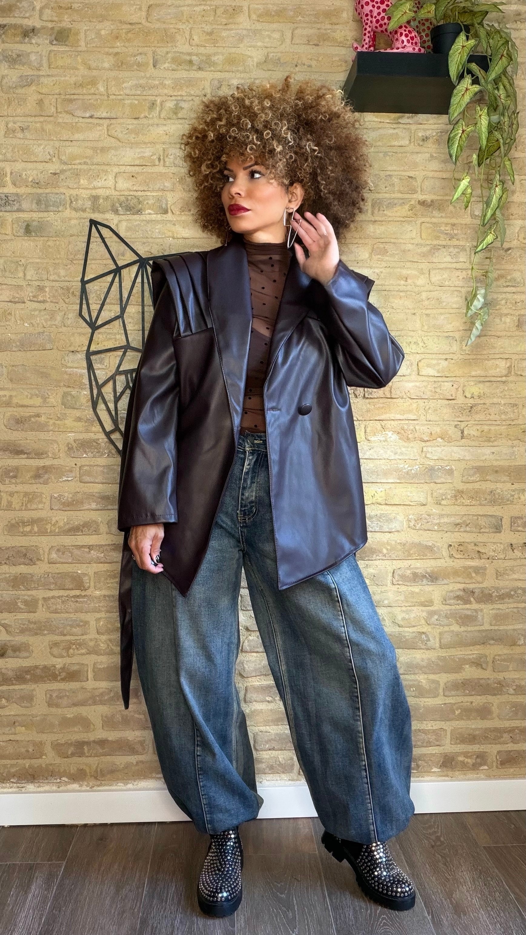 Chaqueta/ Sobrecamisa Polipiel 80s Buganvilla
