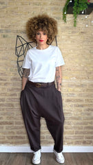 Pantalón Baggy Cinturón Choco