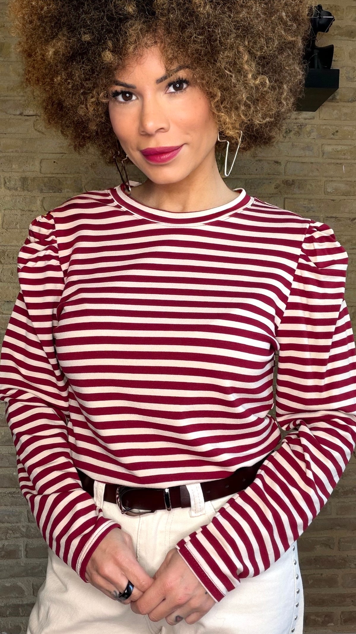 Camiseta Rayas Abullonada