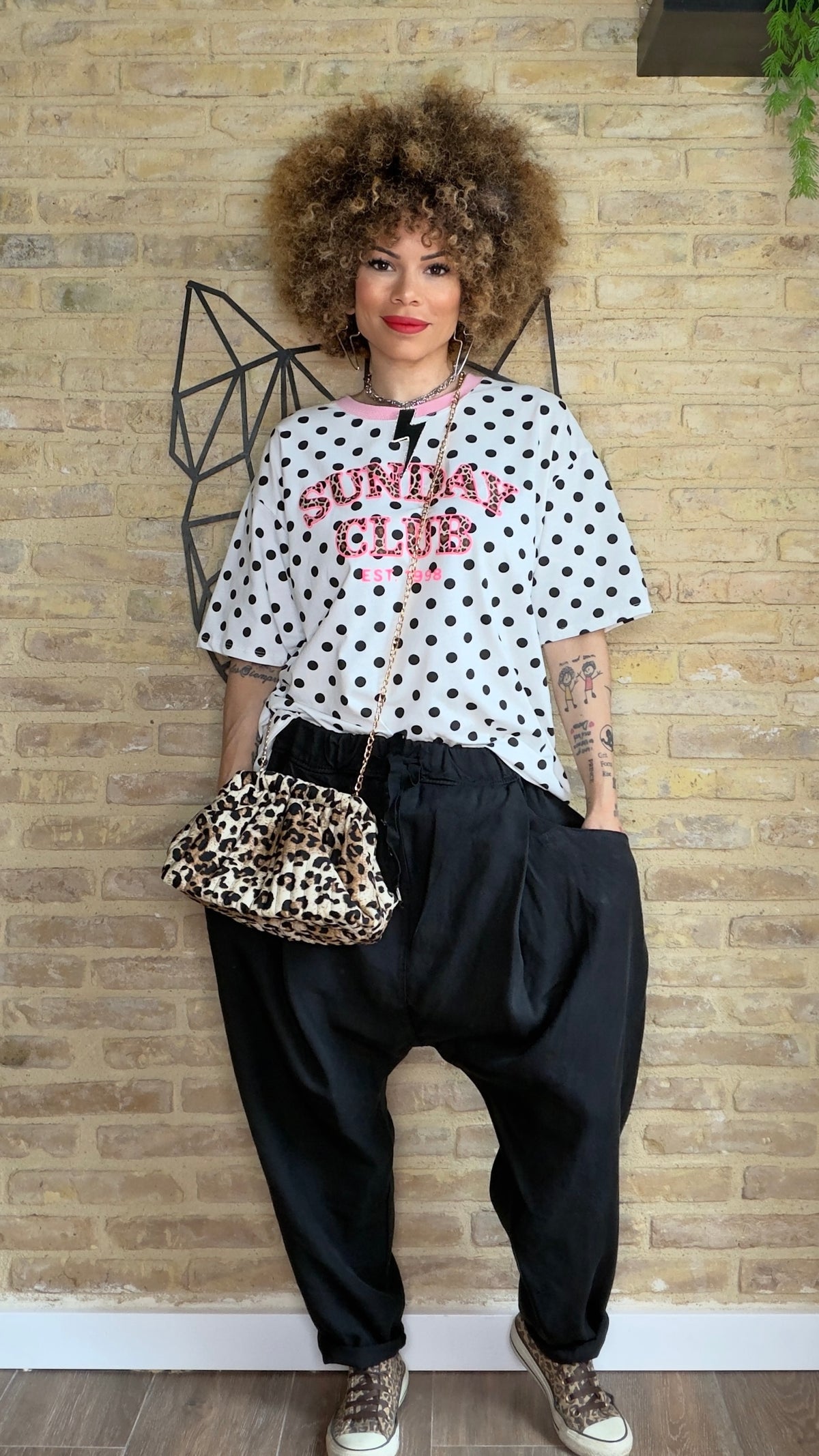 Pantalón Baggy Tencel Negro