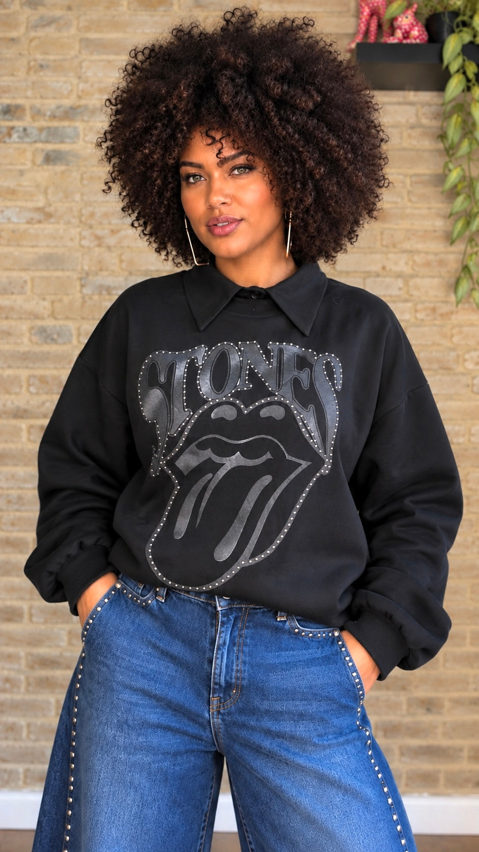 Sudadera Rollings Negra
