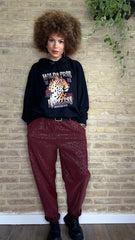 Pantalón Print Granate Polipiel