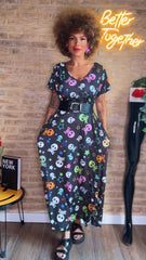 Vestido Calaveras (licra fría)