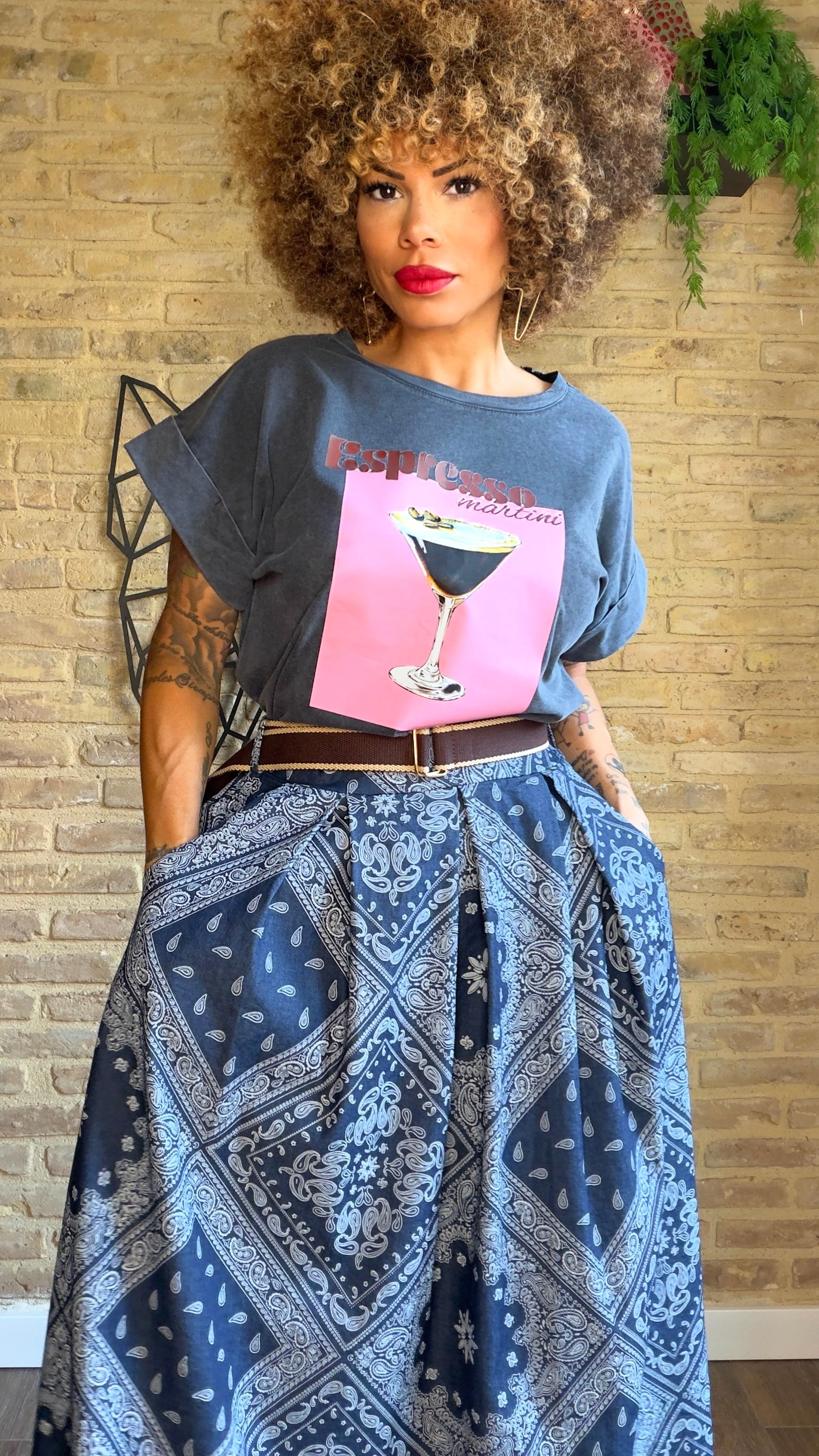 Falda Denim Pasley