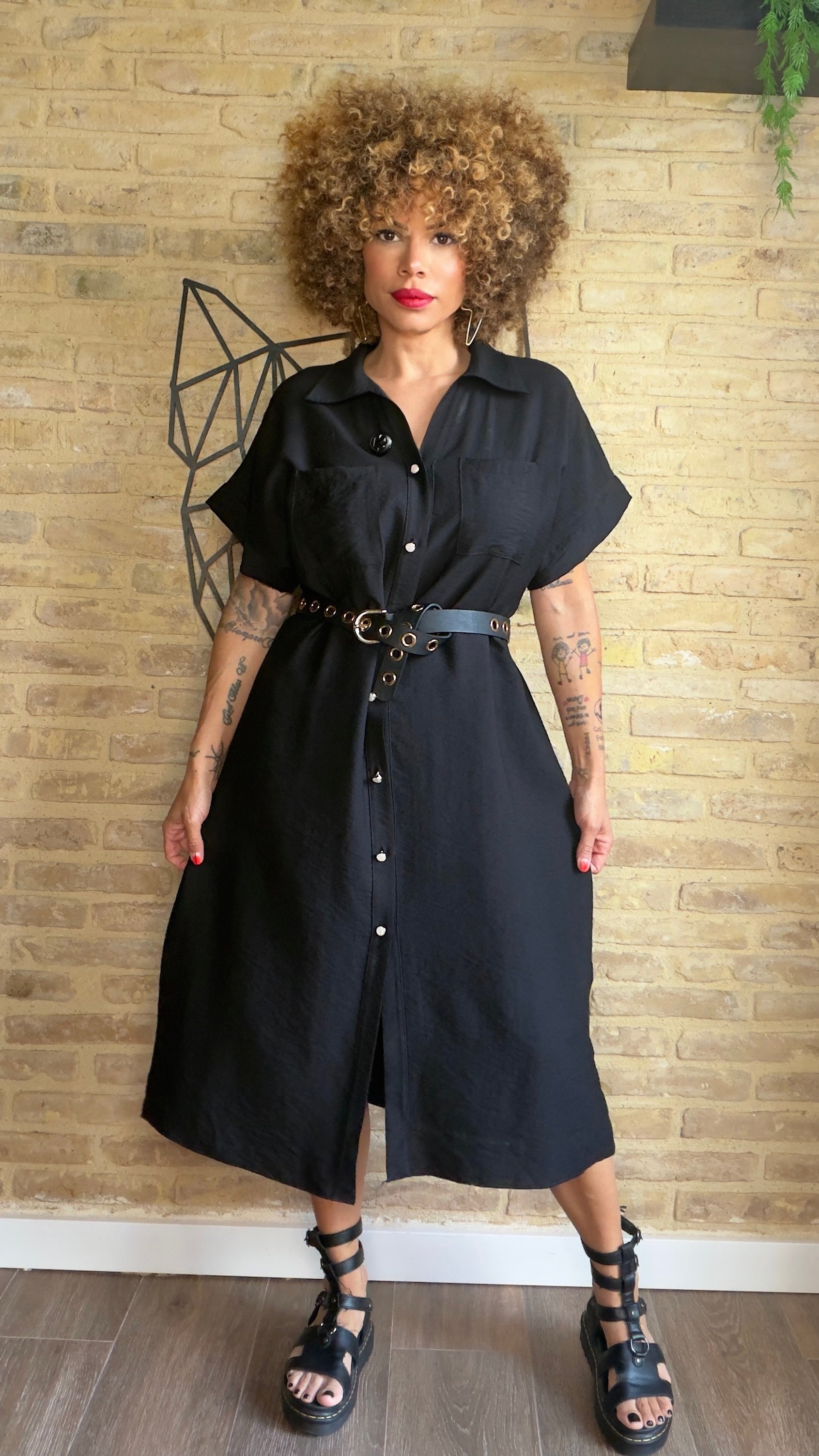 Vestido Camisero Gato Madness - Exclusivo LOOFRO