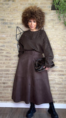 Falda Antelina Cinturón