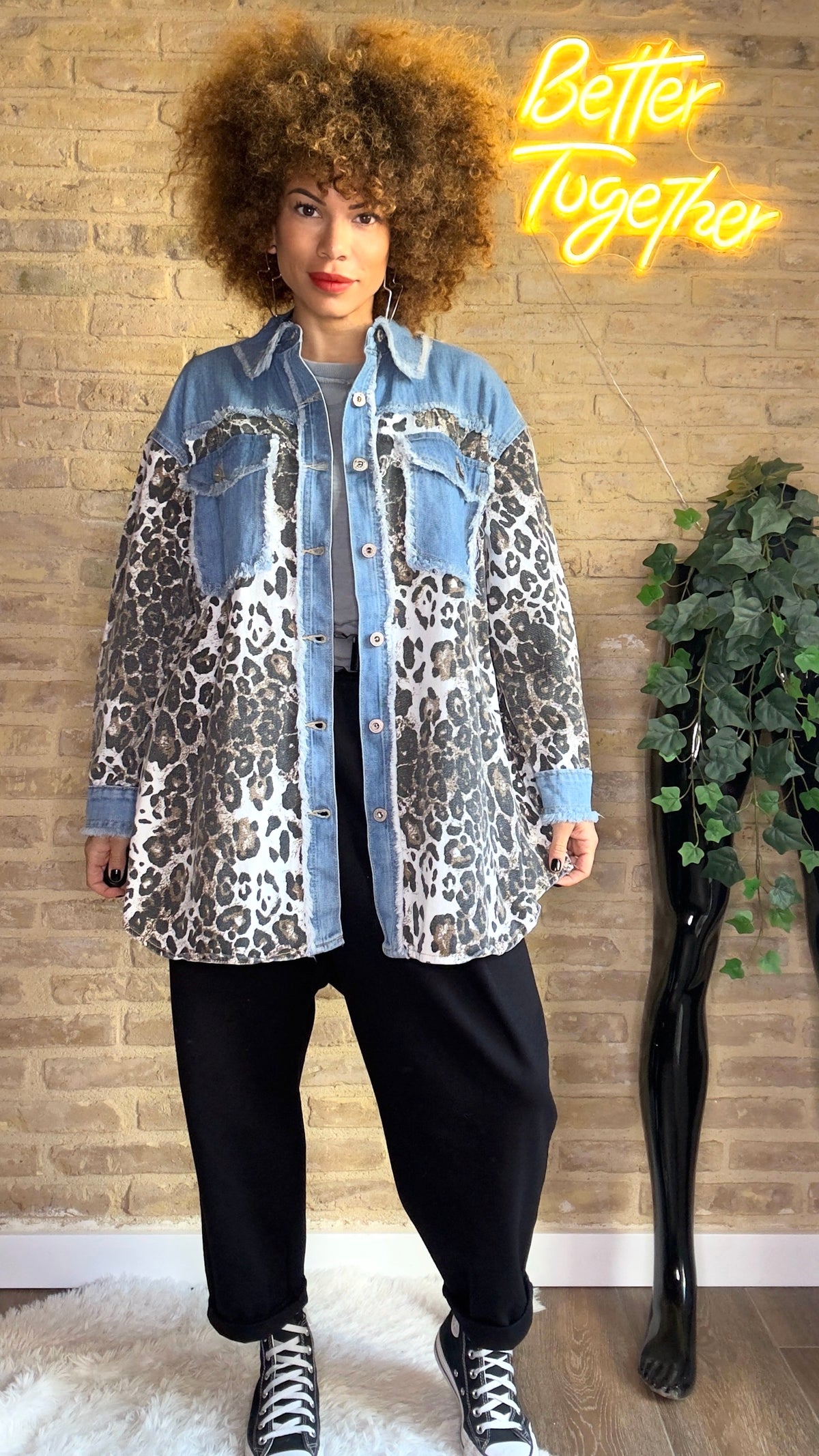 Chaqueta  Vaquera Print Mom