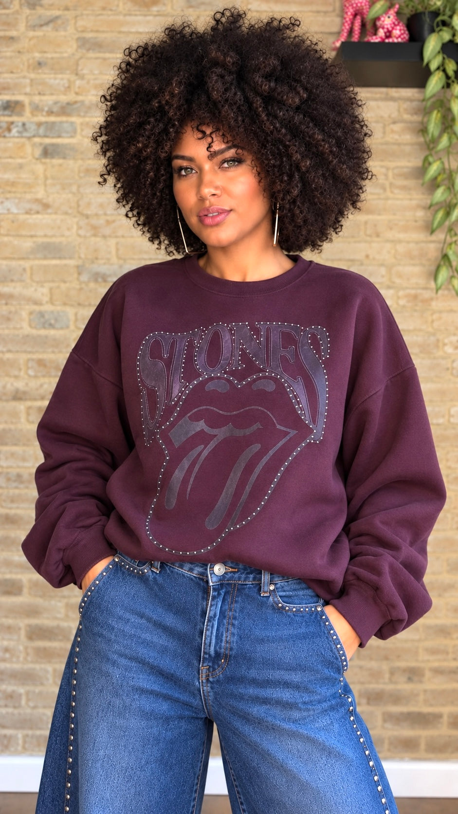 Sudadera Rollings Granate