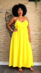 Vestido Fluido Amarillo