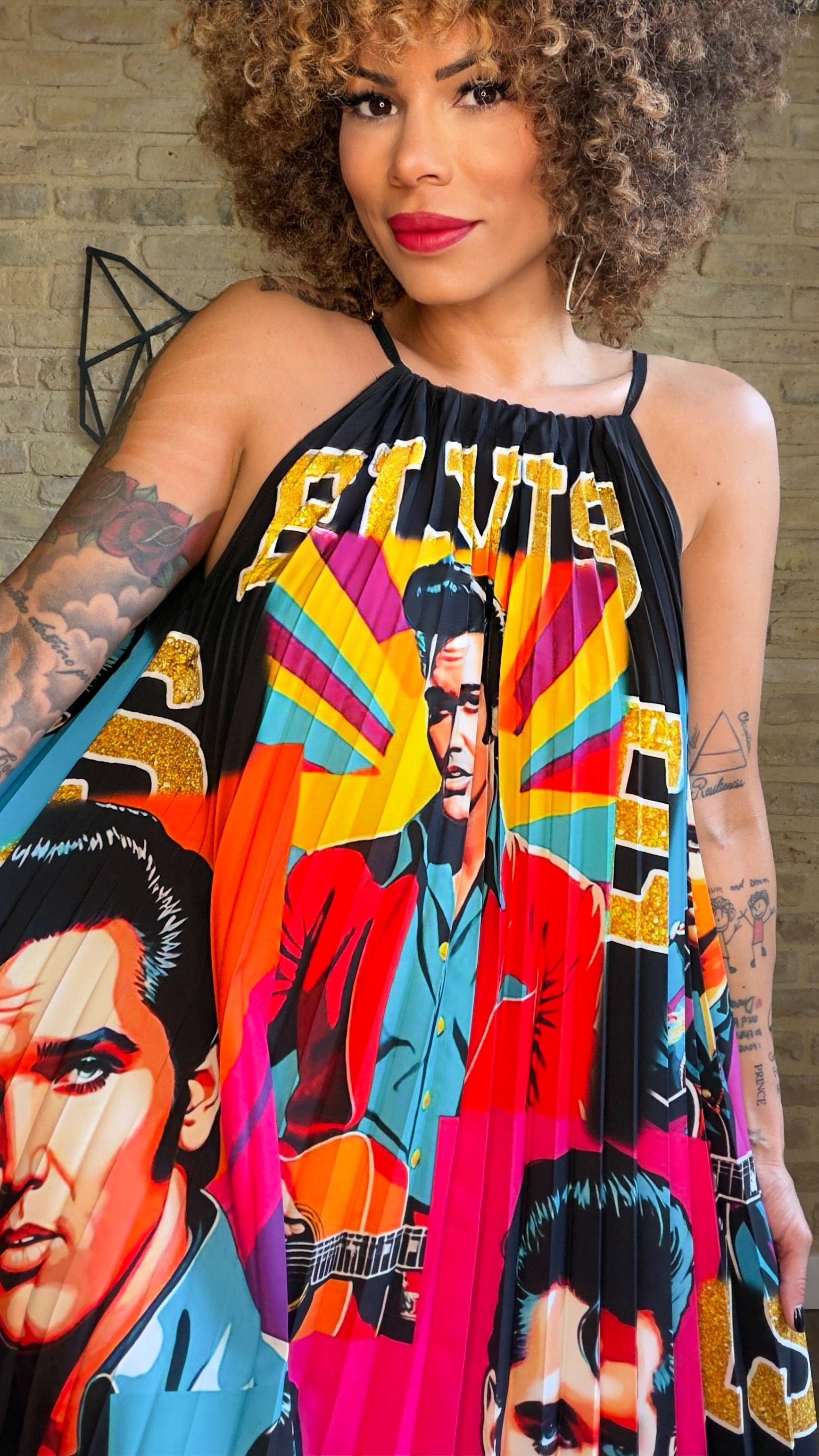 Vestido Plisado Elvis