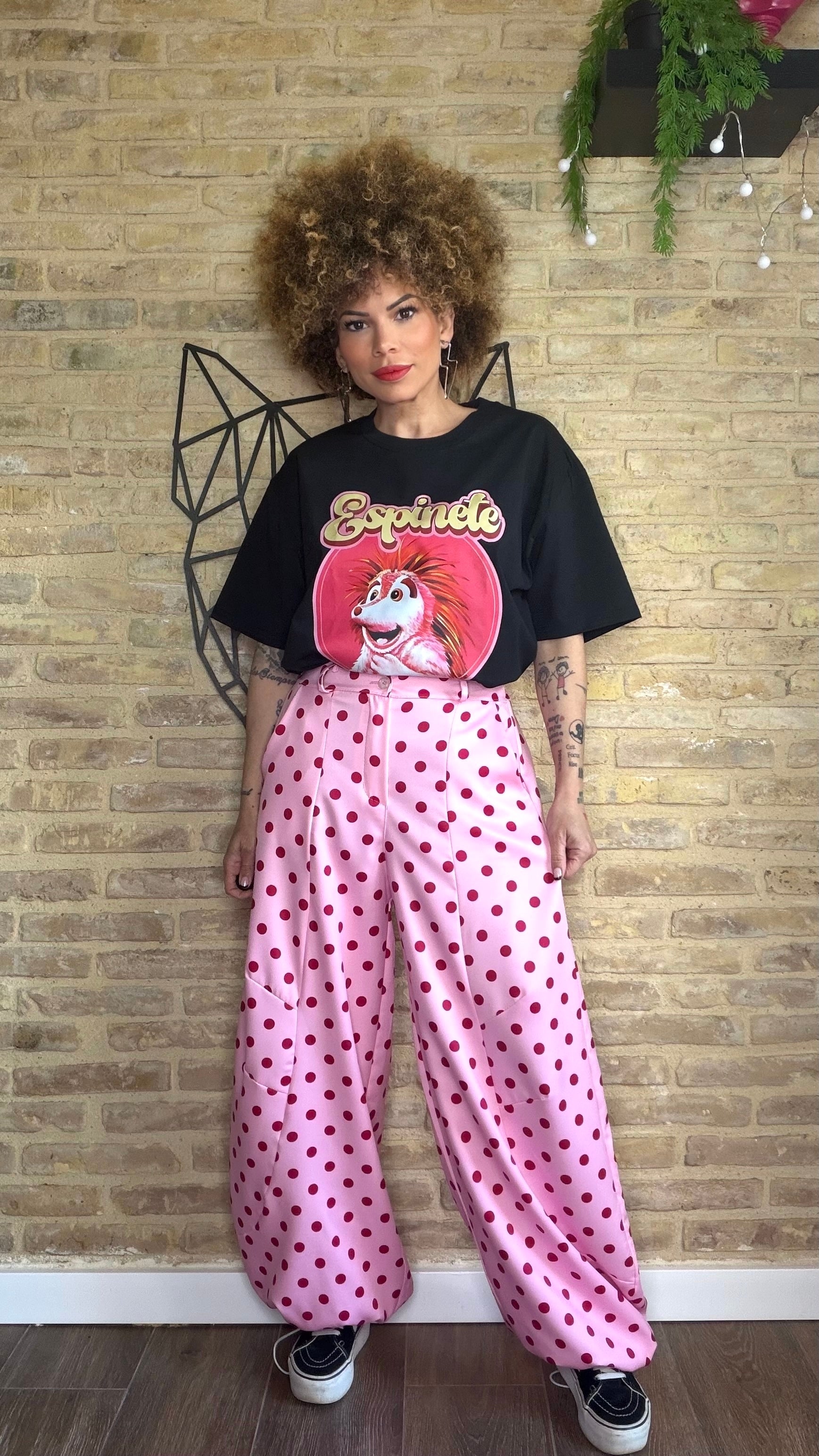 Pantalón Lunares Rosa