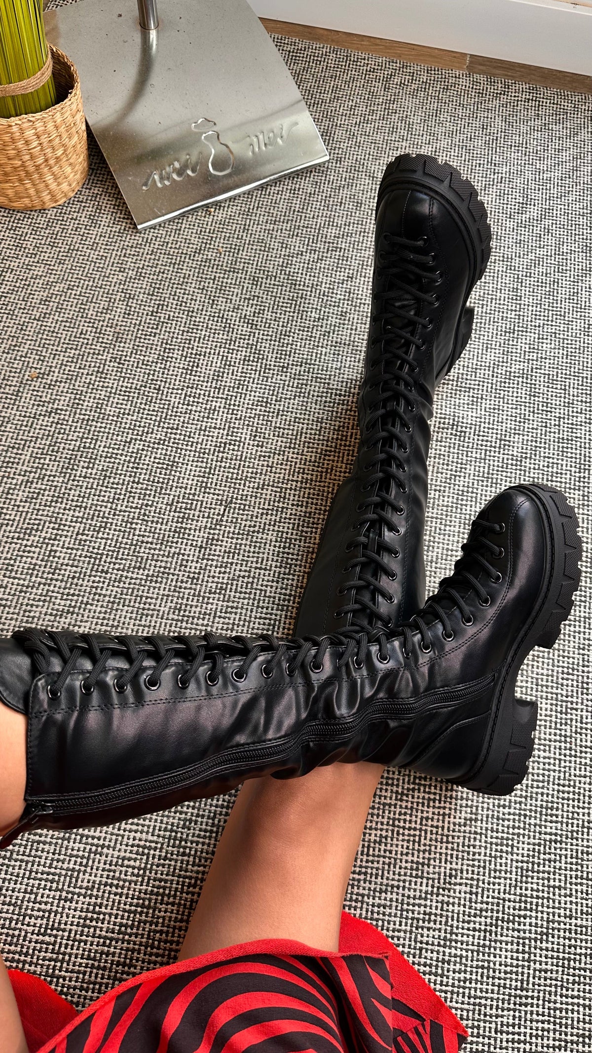 Botas Altas Cordones