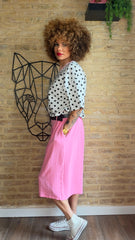 Bermuda Fluida Maxi Rosa