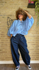 Pantalón Botonadura Denim