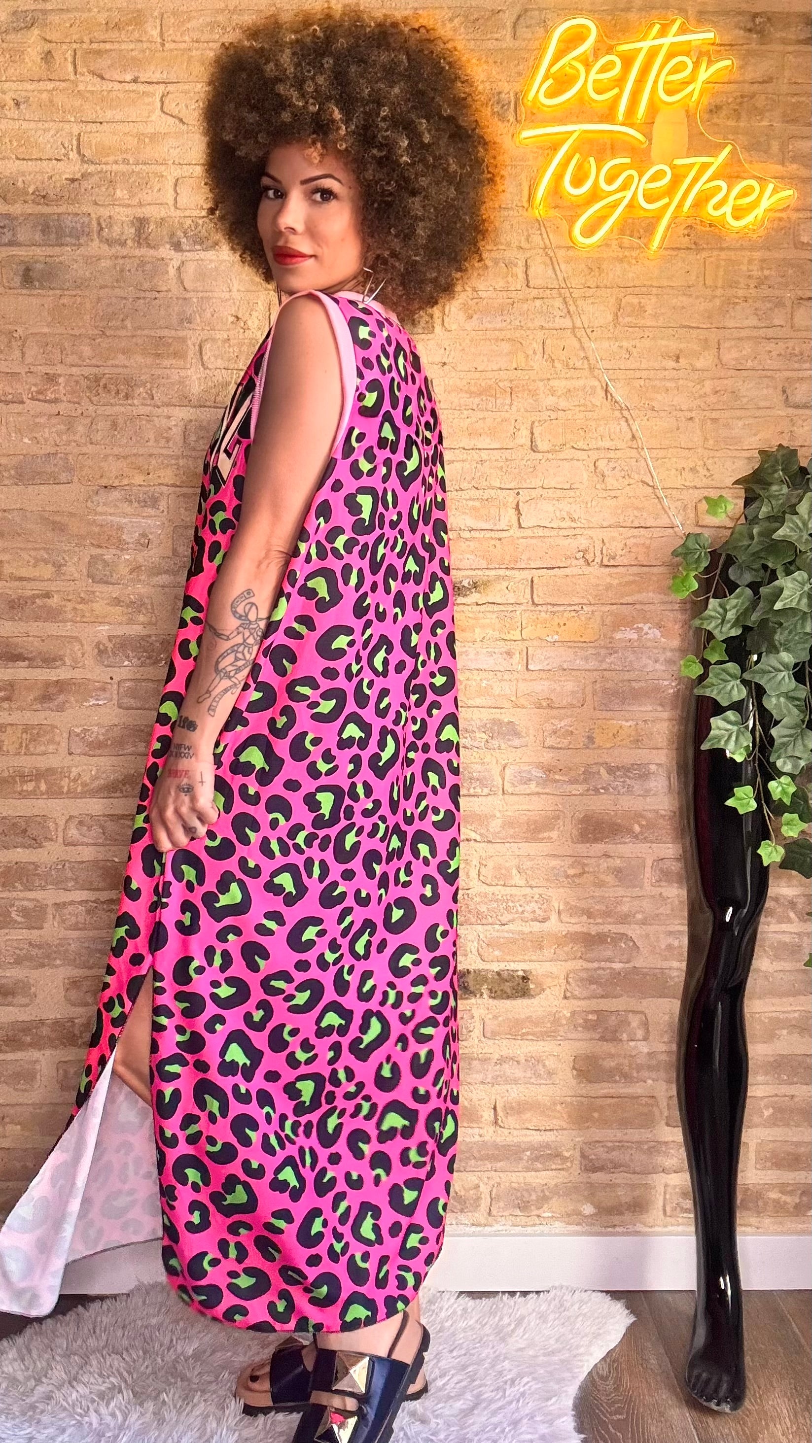 Vestido Tigre Fucsia