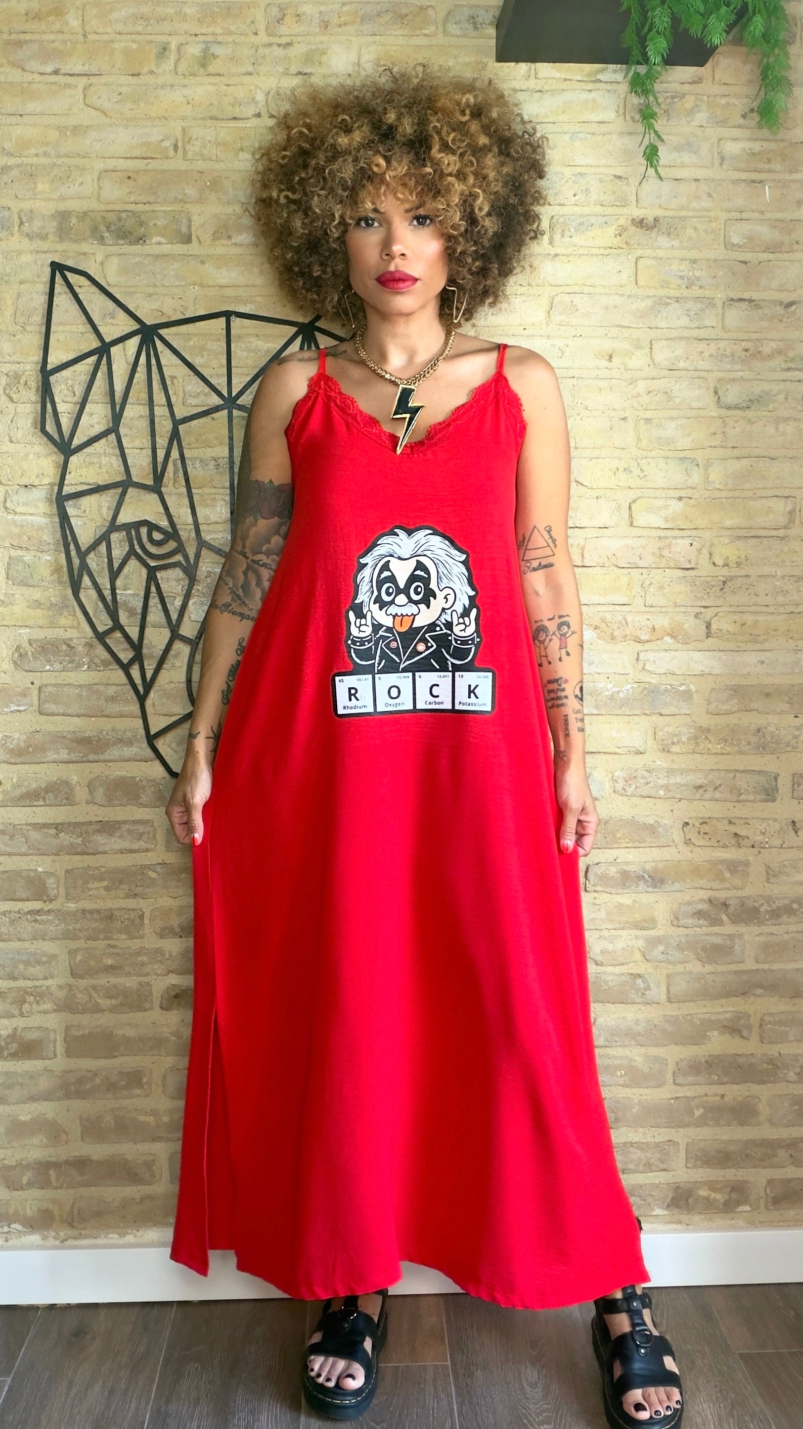 Vestido Lencero Einstein Rock - Exclusivo LOOFRO