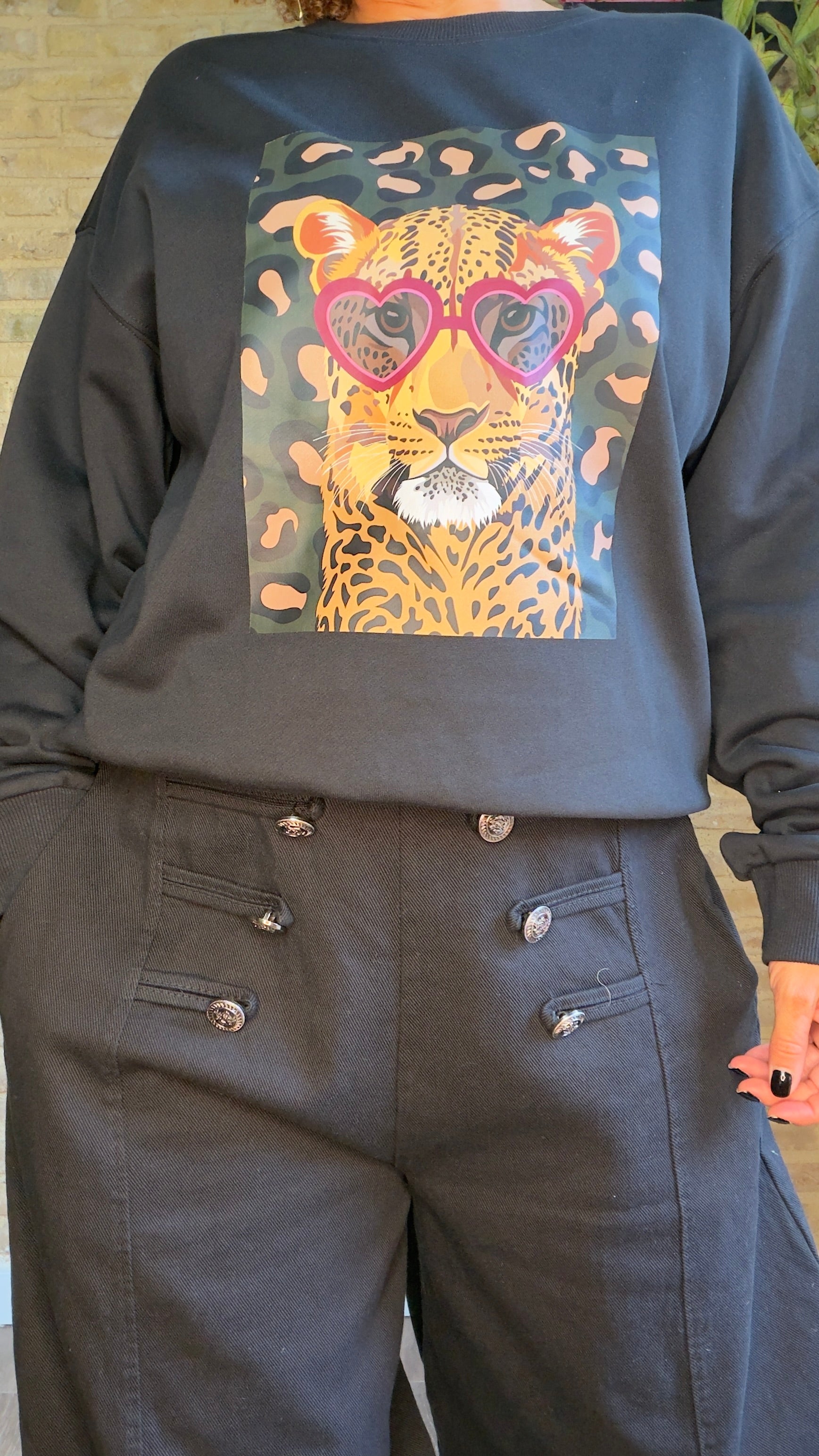 Pantalón Denim Botonadura