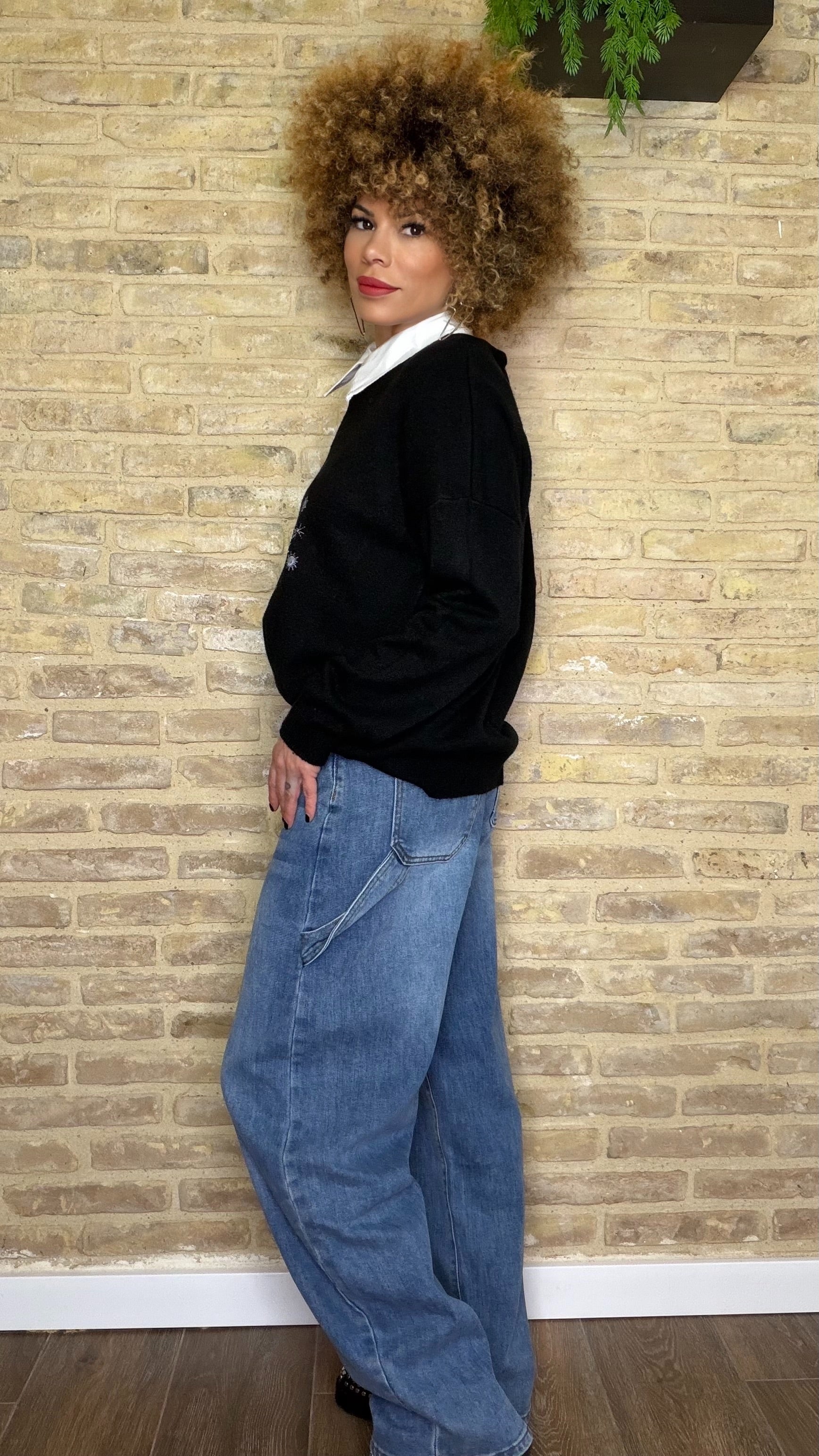 Pantalón Denim Balloon