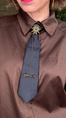 Camisa Corbata Extras Choco