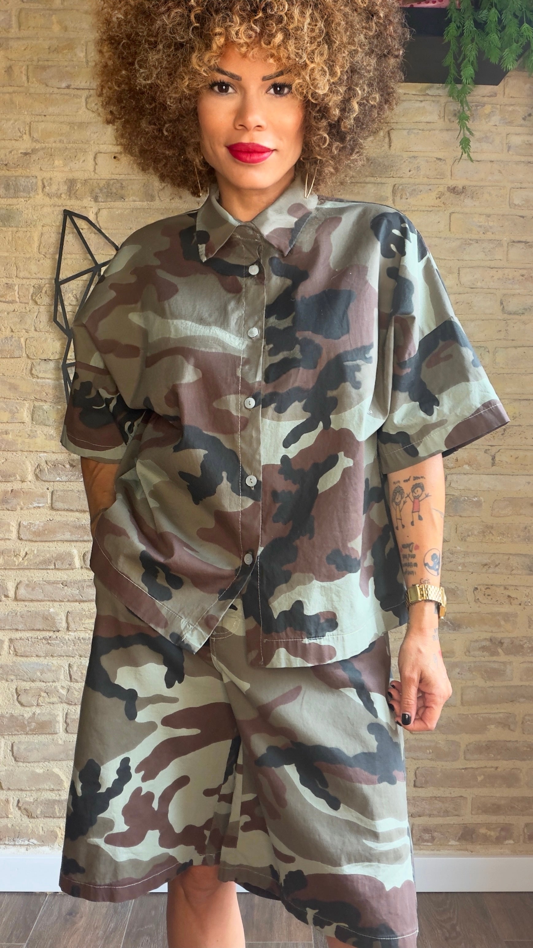 Camisa Algodón Militar