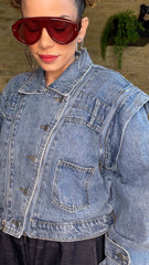 Chaqueta/ Chaleco Denim Retro