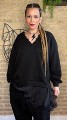 Sudadera Asimétrica / Lencera