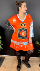 Vestido Pico Naranja