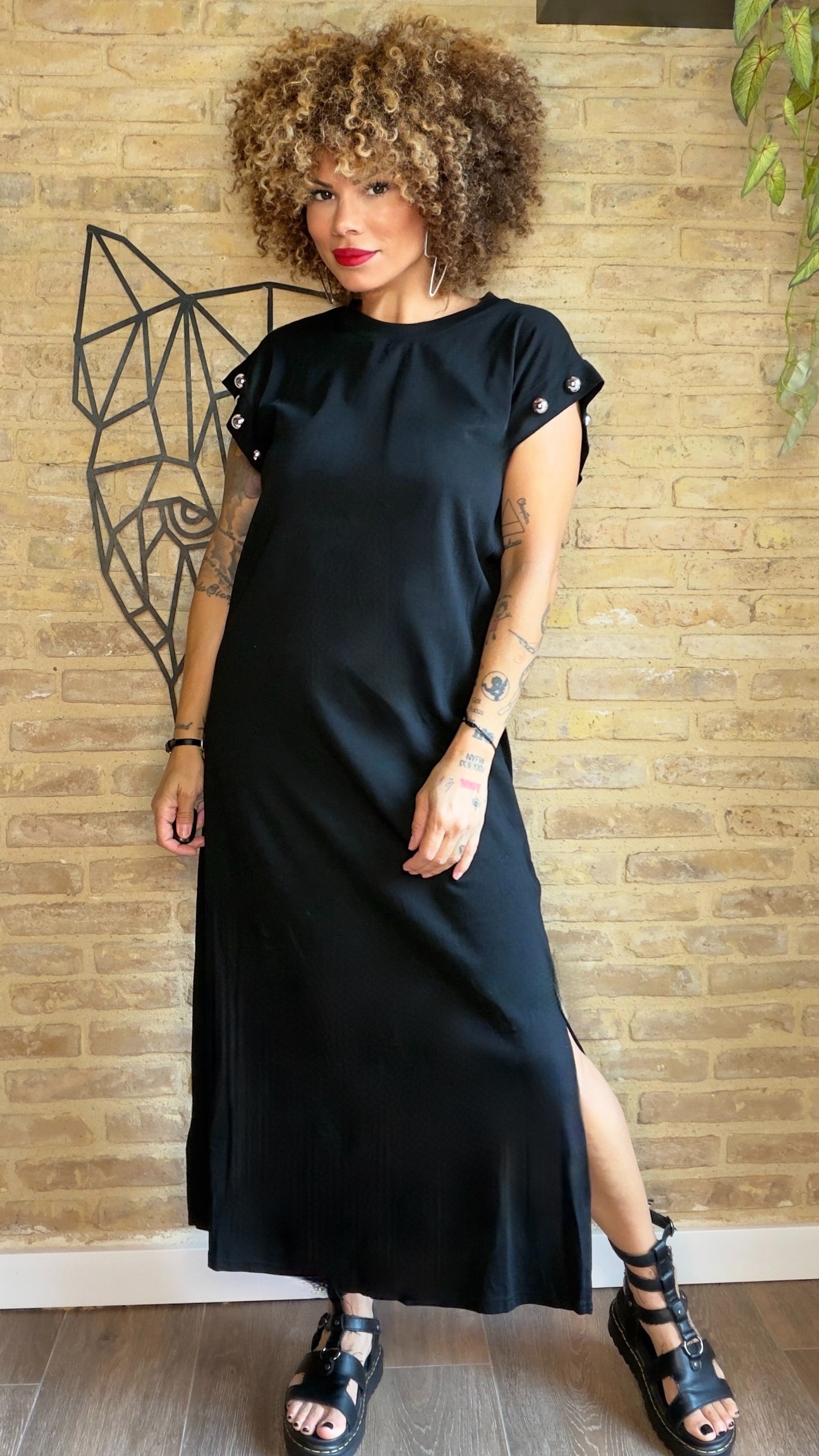 Vestido Largo Tachuela