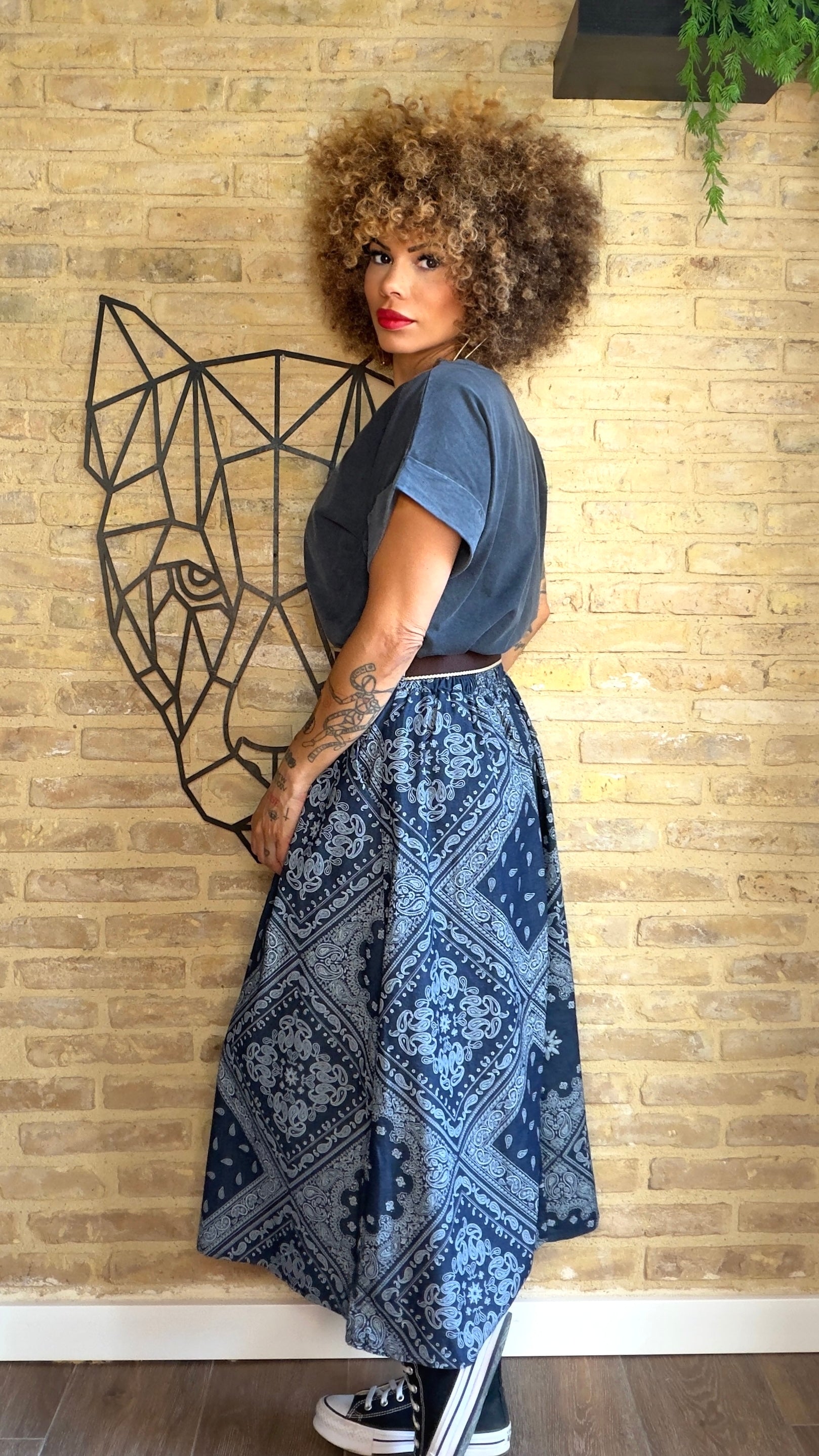 Falda Denim Pasley