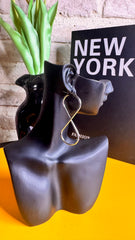 Pendientes Infinito Acero PLATEADO