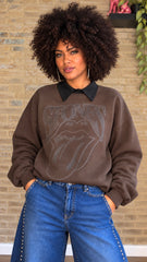 Sudadera Rollings Choco