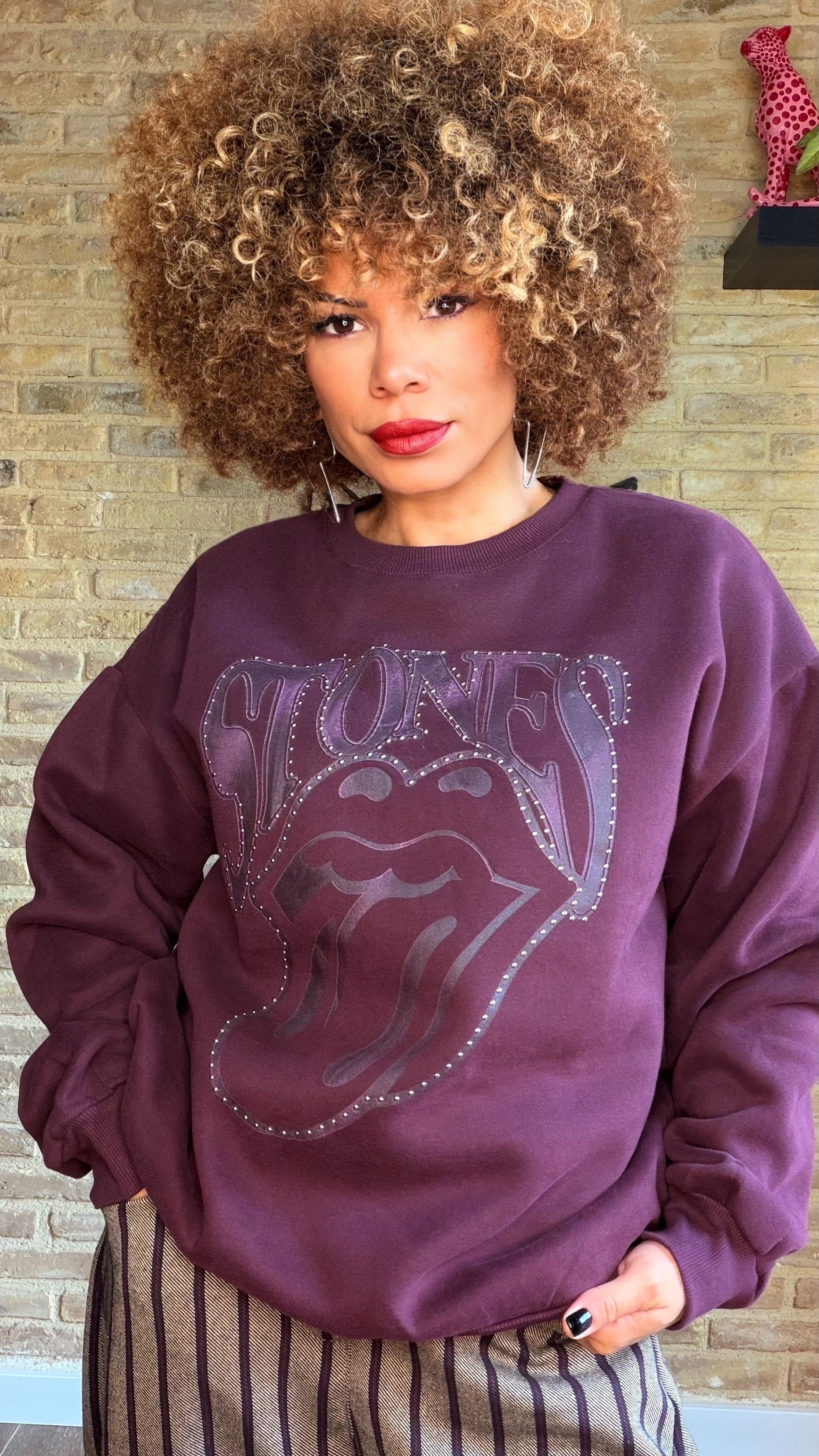 Sudadera Rollings Granate