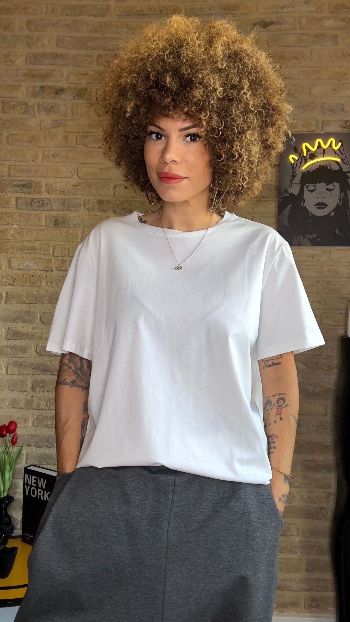 Camiseta Básica Maxi Blanca