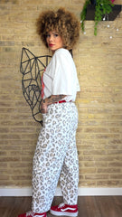 Pantalón Print Vaquero Blanco