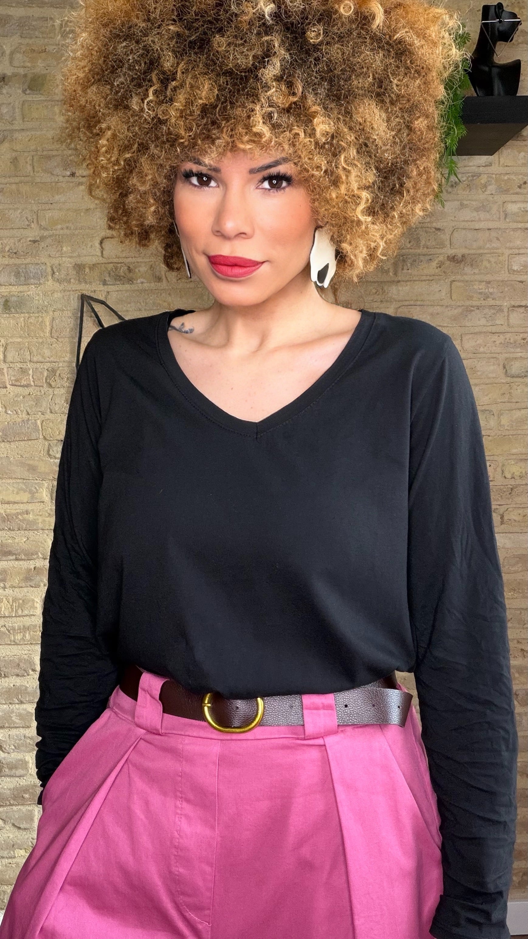 Camiseta Básica Pico Negra