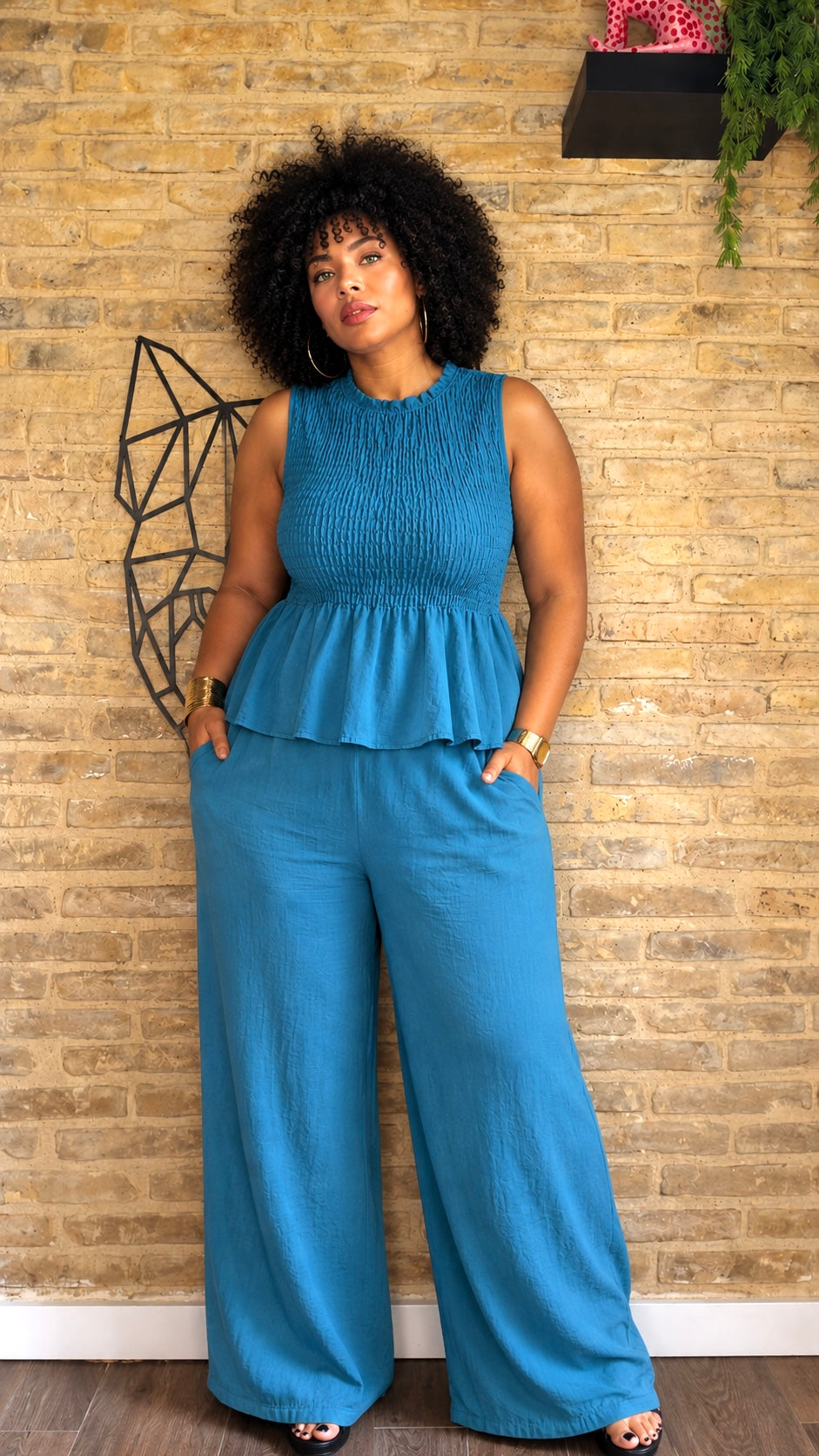 Conjunto Fluido Azul