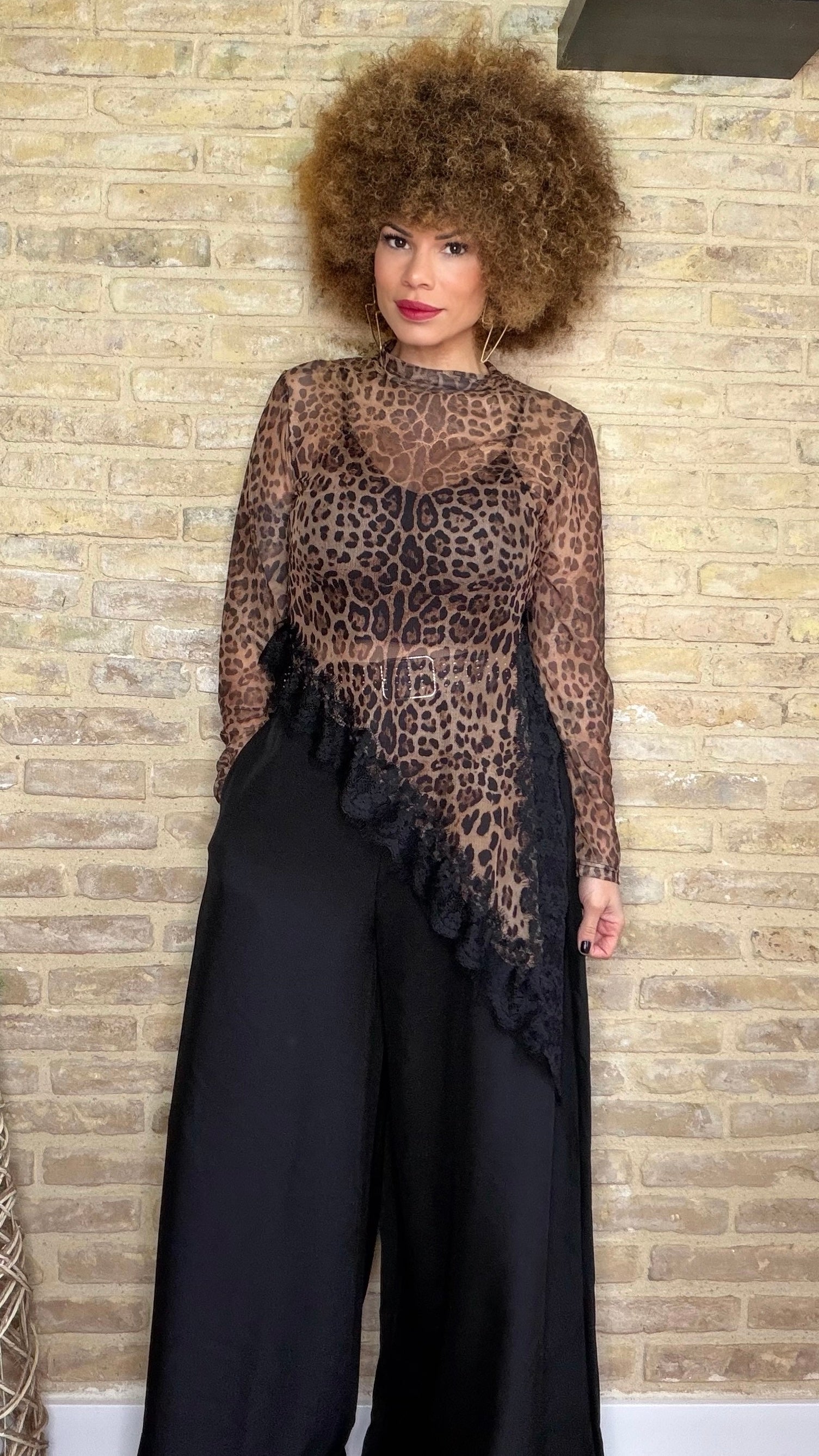 Camiseta Gasa Asimétrica Print