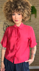 Camisa Crop Roja