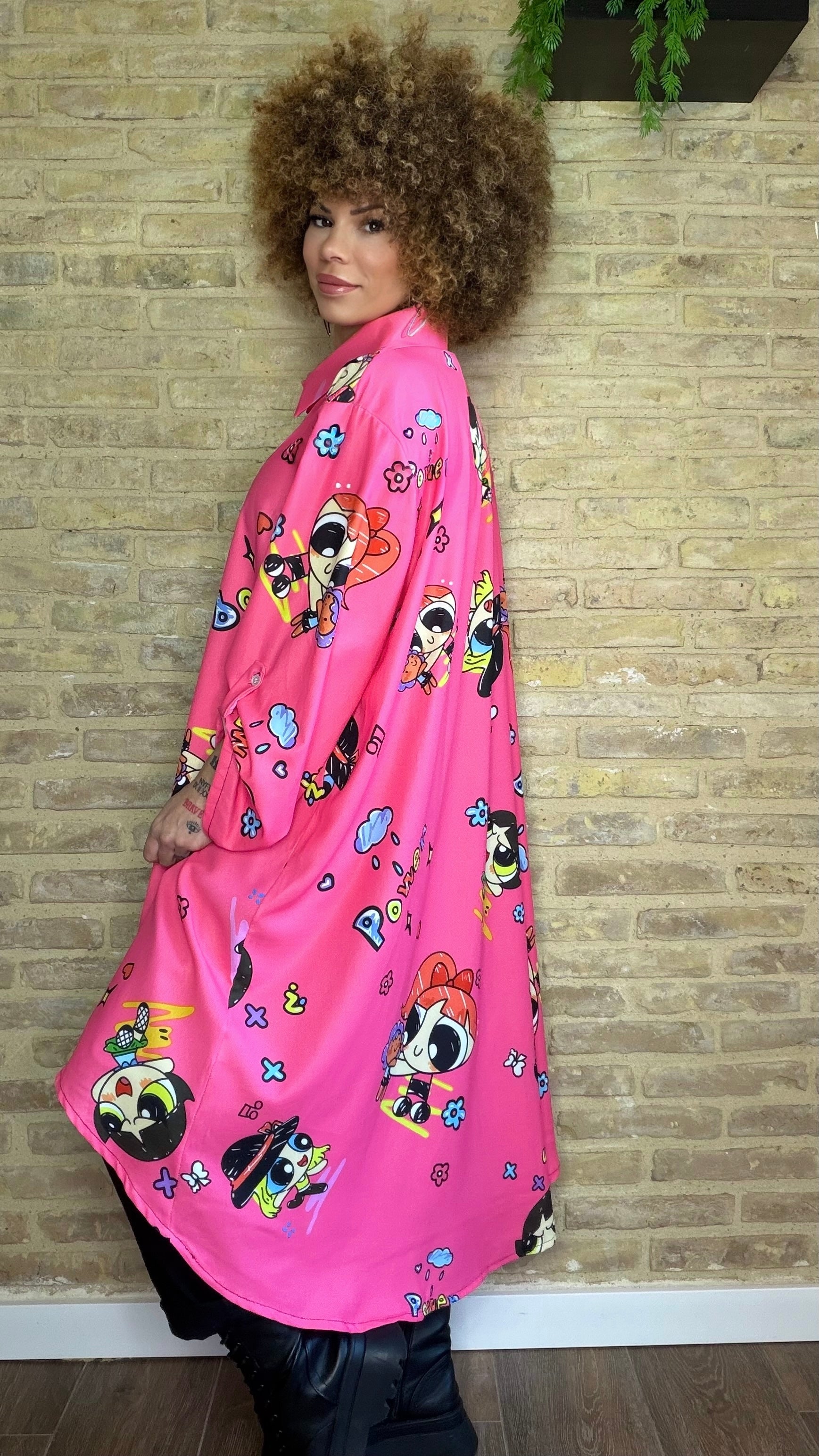 Vestido Camisero Asimétrico Super Nenas