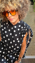 Conjunto Lunares Negro