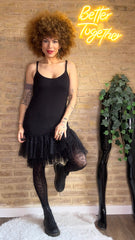 Vestido básico Plumeti