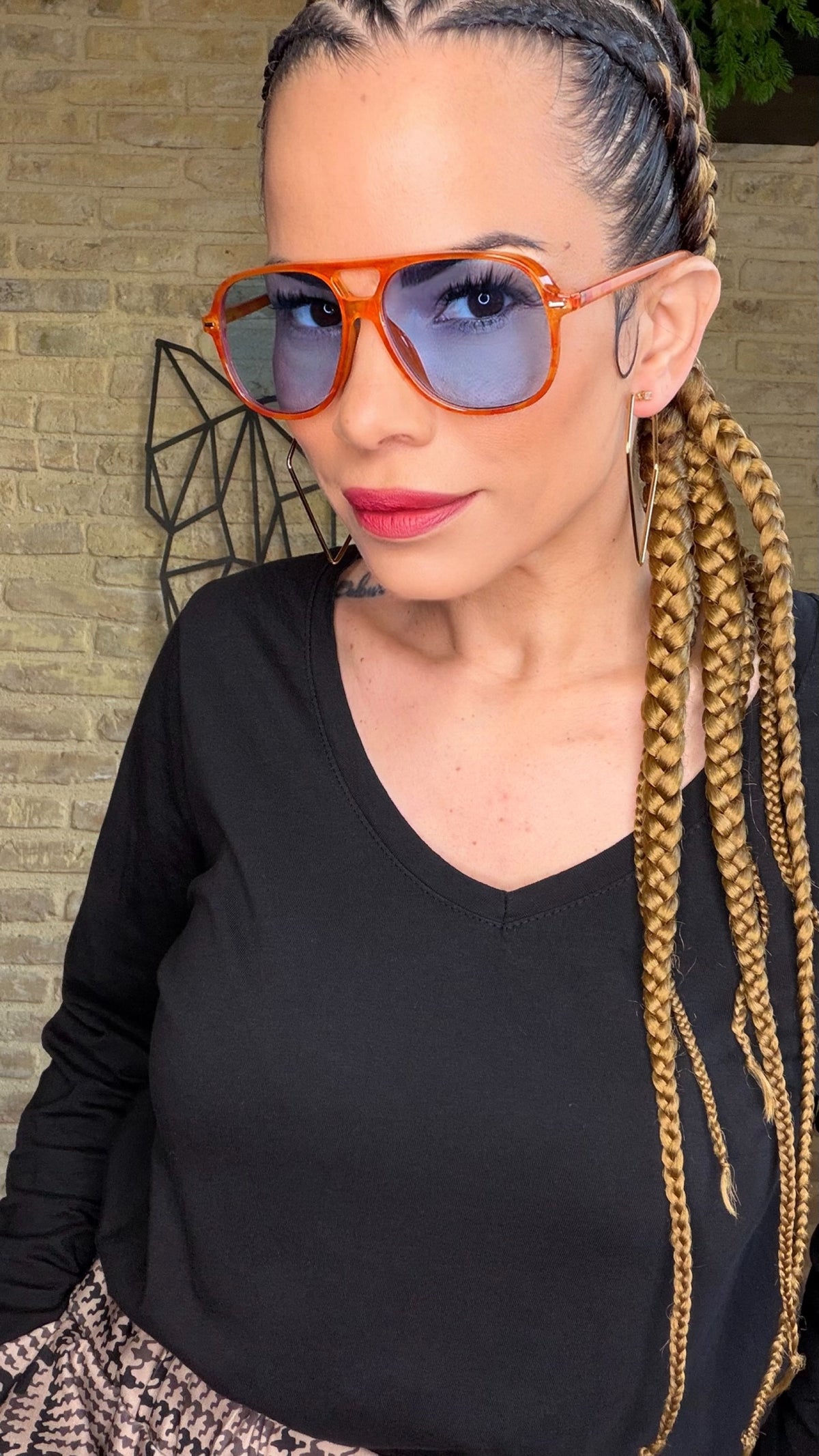 Gafas Sol Retro Azul