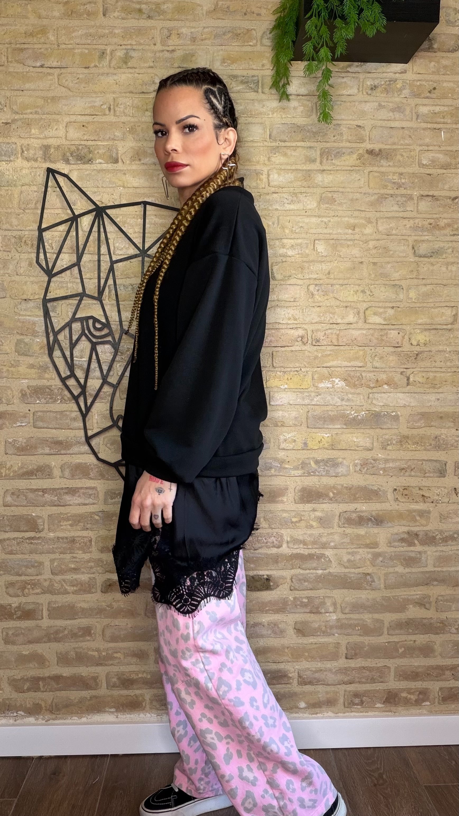 Sudadera Asimétrica / Lencera